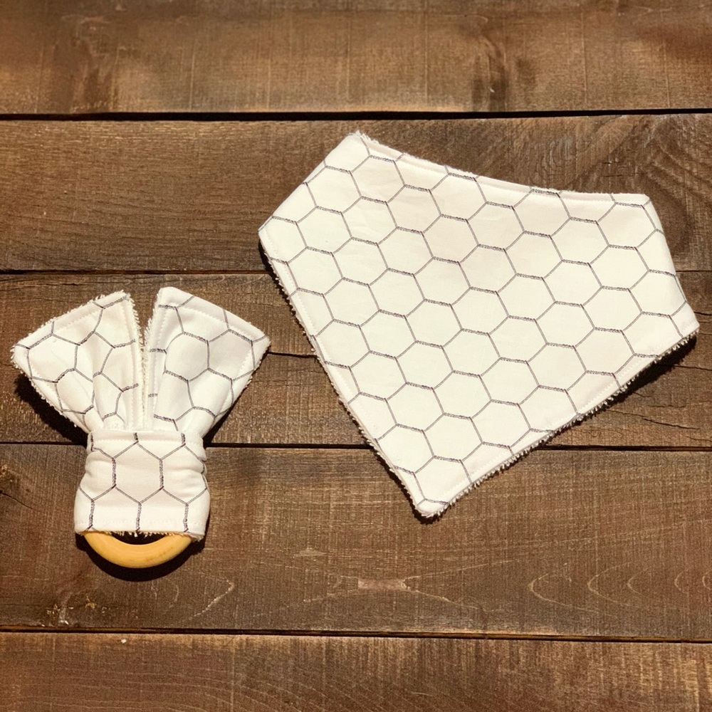 Baby Bib/ Teether Combo